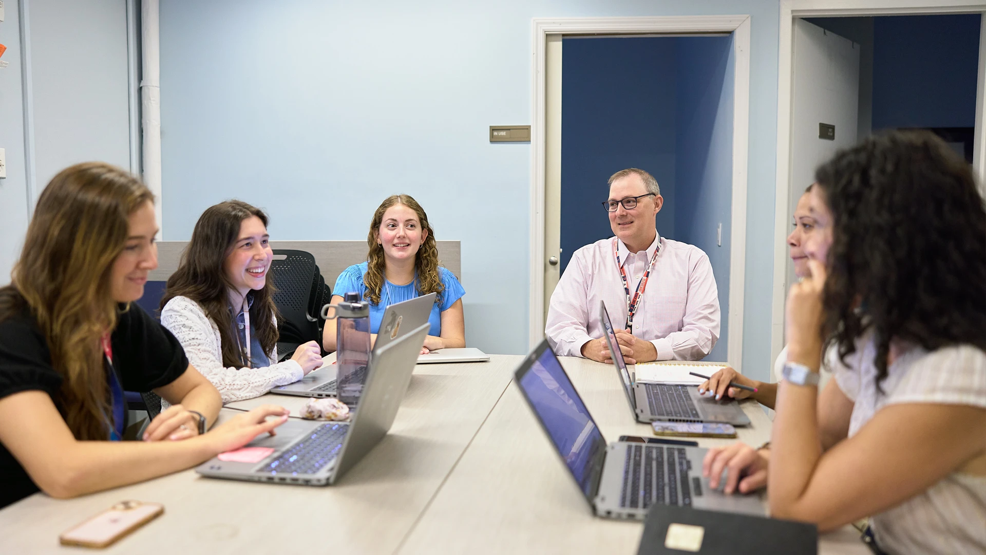 Under the leadership of Thomas Hildebrandt, PsyD (fourth from left), staff and experts at the Center of Excellence for Eating and Weight Disorders conduct research and treat youths.