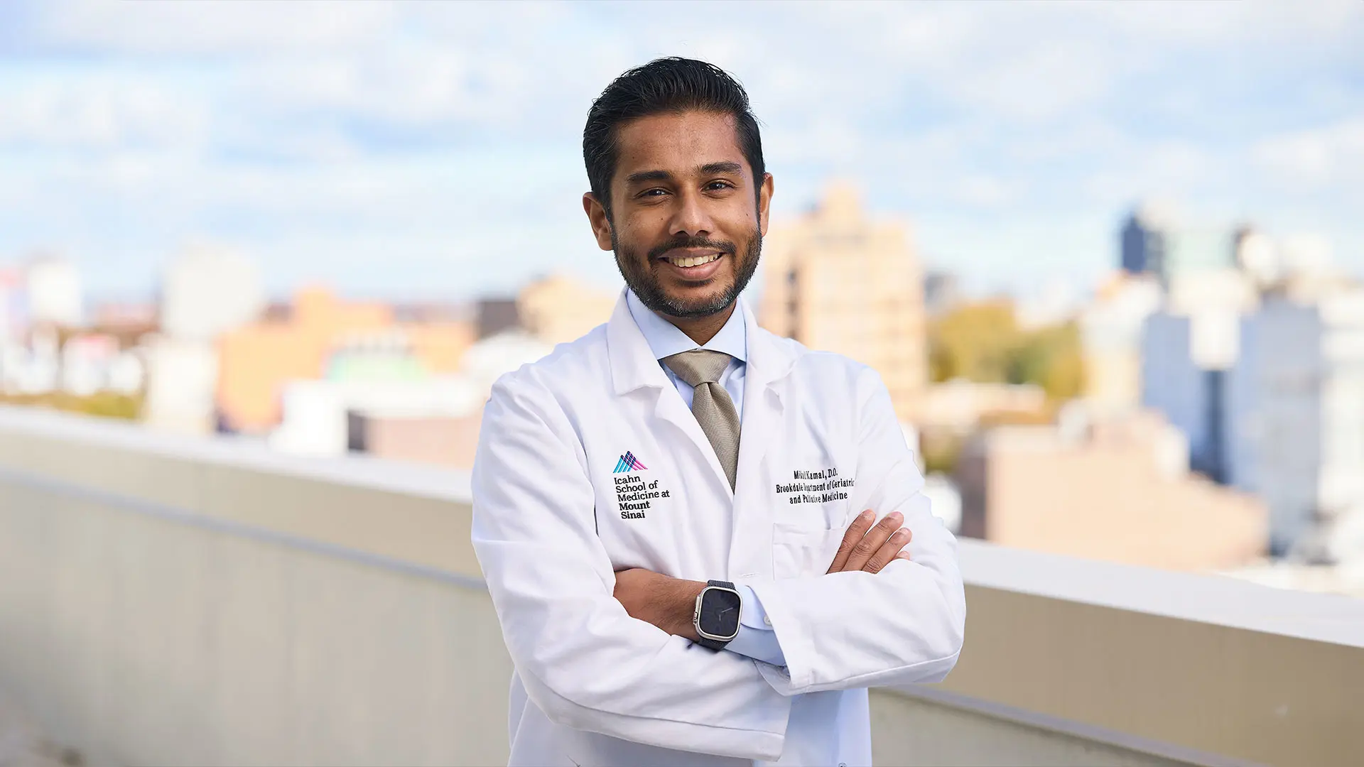 “Part of geriatrics is developing relationships with the family and mitigating the fear people have of doctors,” says Mikail Kamal, DO, a geriatrics and family medicine physician and the first geriatrician working in patient care at Mount Sinai Queens.