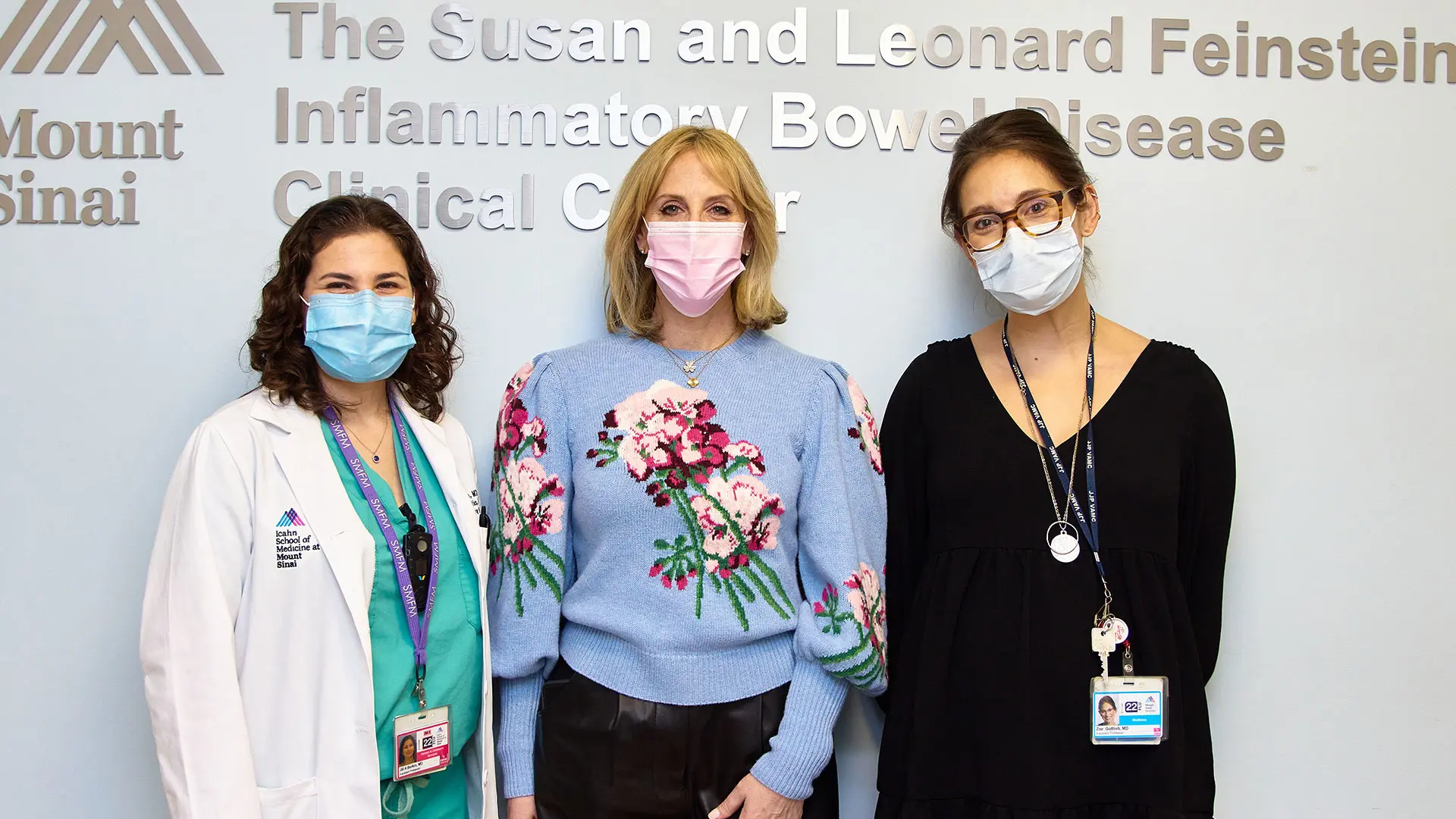 From left: Jill Berkin, MD, Assistant Professor of Obstetrics, Gynecology, and Reproductive Science, the program's lead OB/GYN specialist; Marla Dubinsky, MD; Zoe Gottlieb, MD