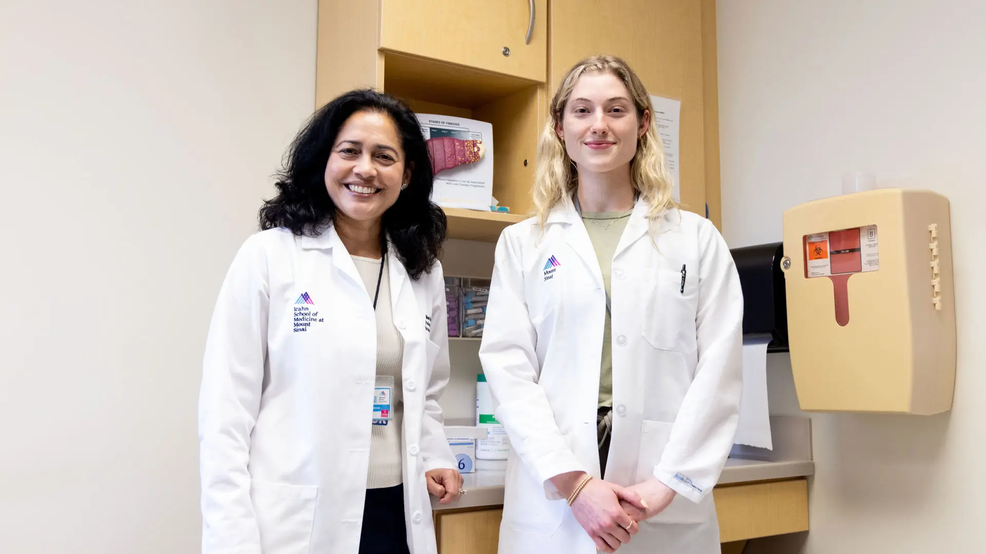 Meena Bansal, MD, with Elizabeth Peck, clinical research coordinator for the semaglutide trial.