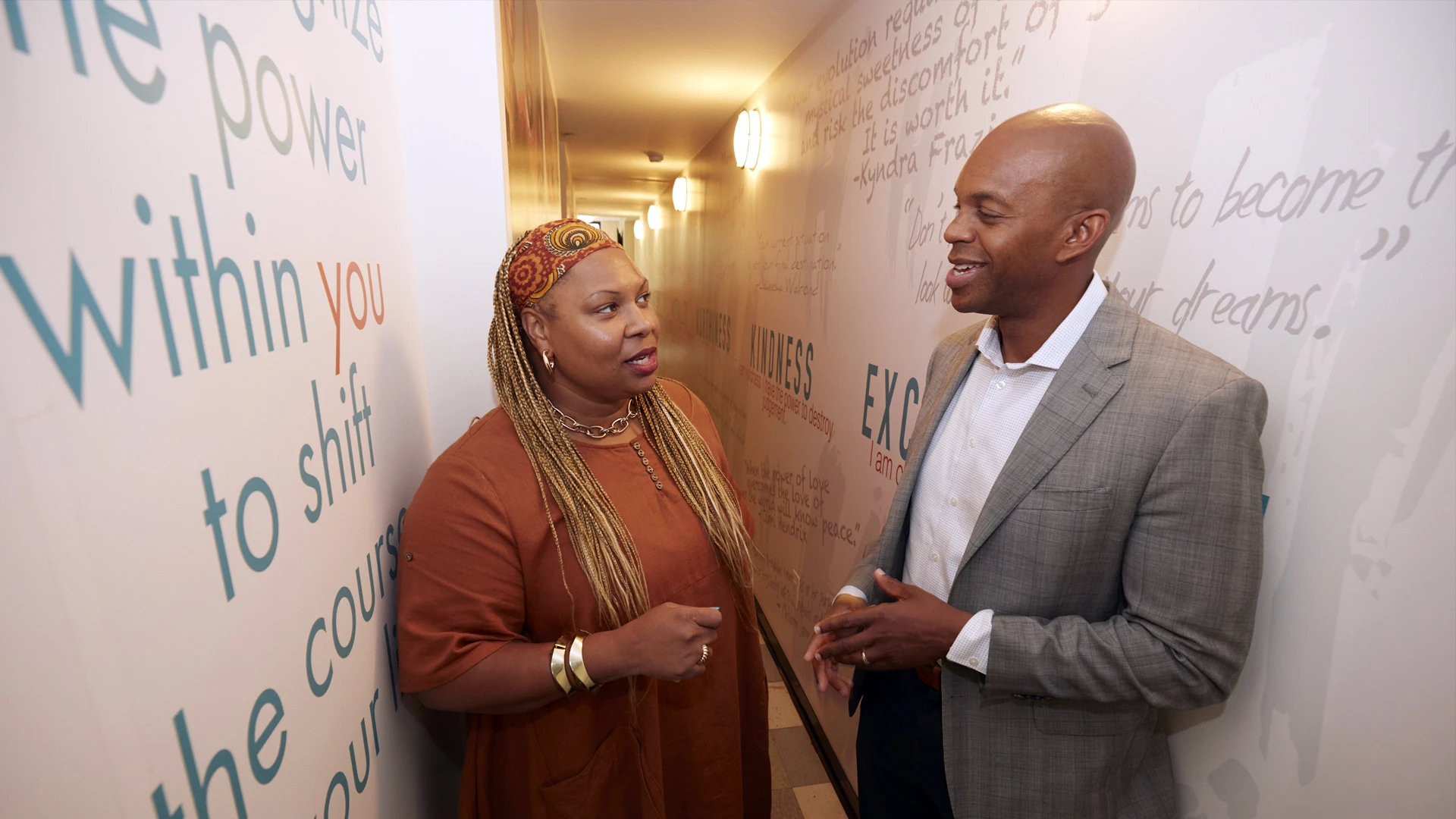 Dr. Sidney Hankerson with Lena Green, DSW, LCSW, at the Healing On Purpose and Evolving (HOPE) Center in Harlem.