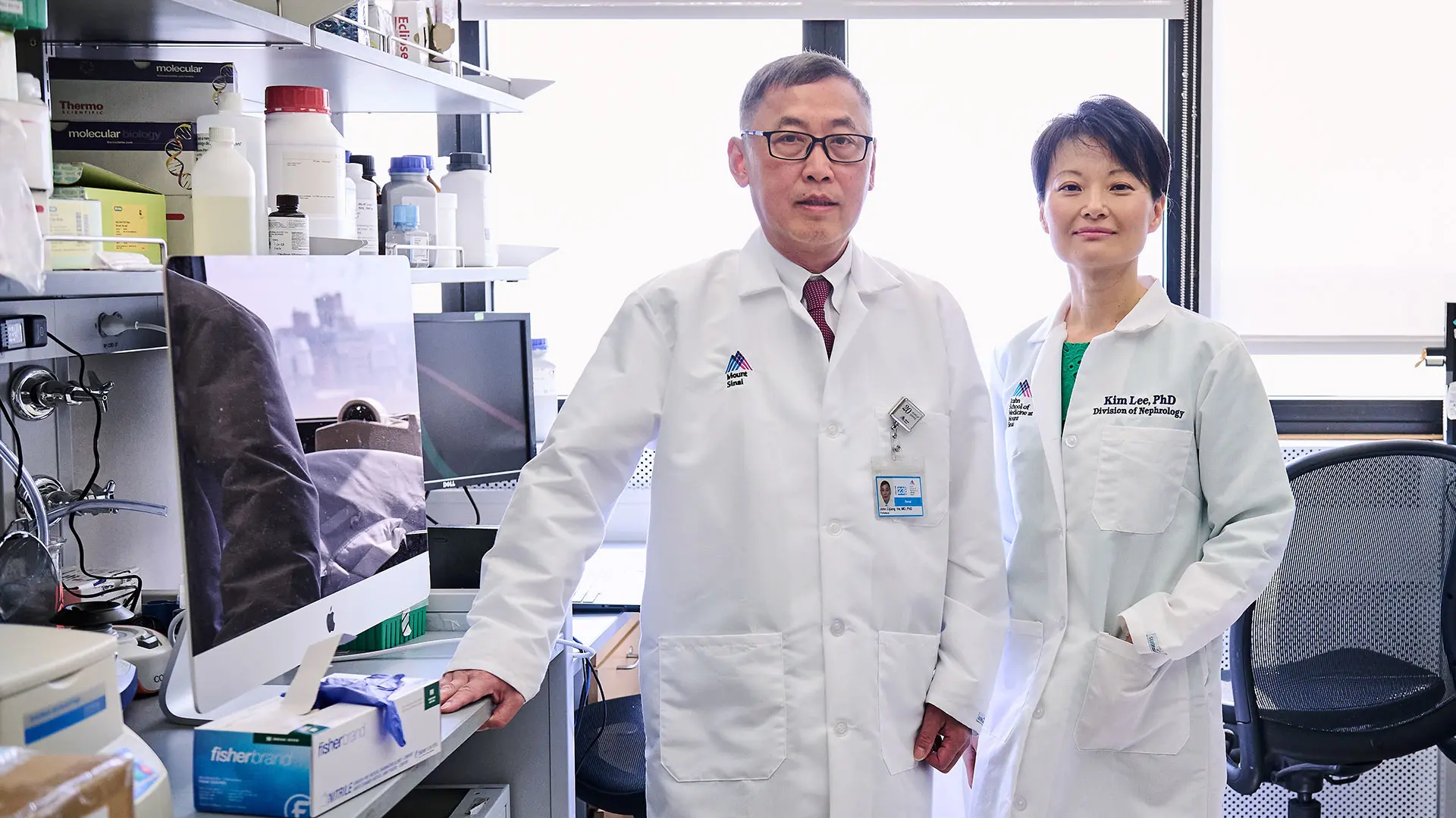 Cijiang He, MD, PhD, and Kyung Lee, PhD, are among the researchers working to develop and bring to market anti-fibrotic therapies. 