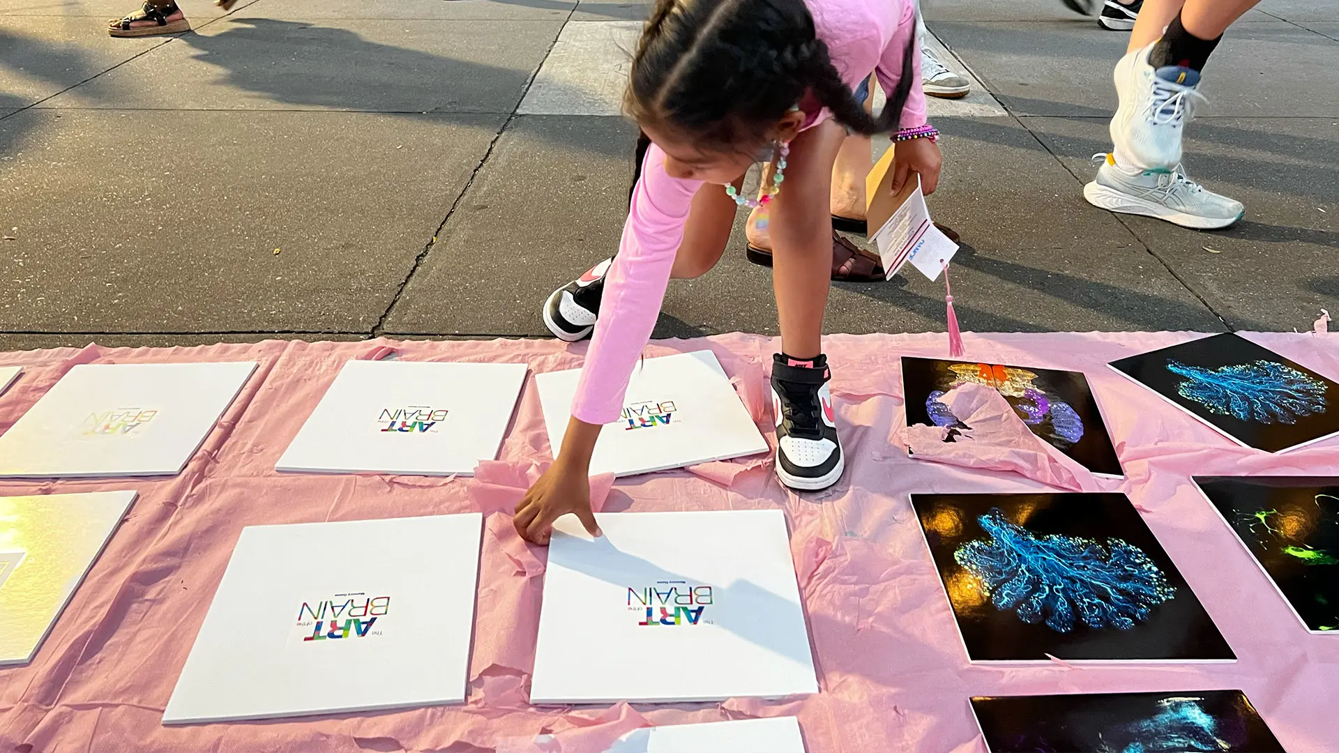 The "Art of the Brain" on Manhattan's Fifth Avenue.