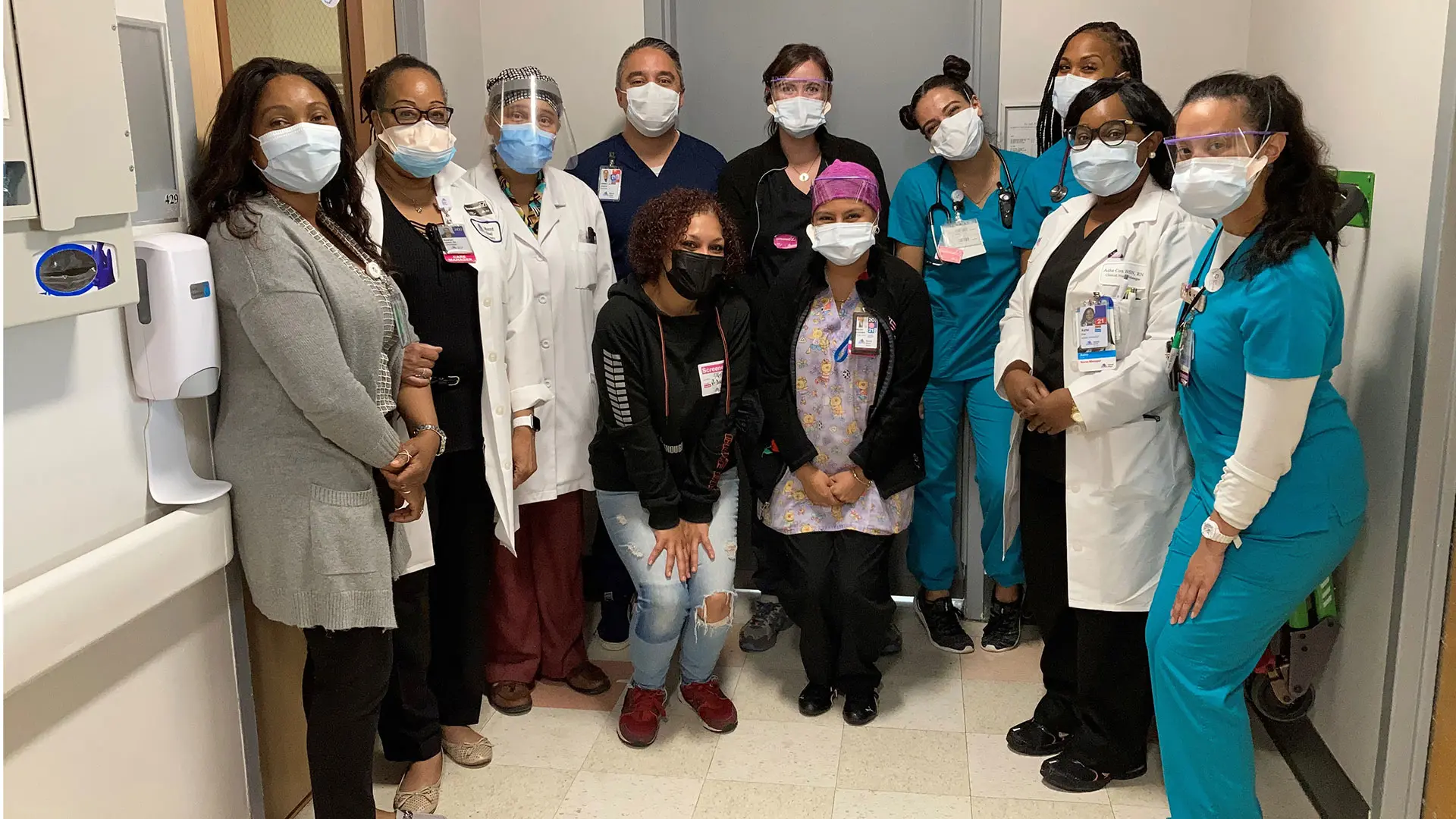 The care team at Mount Sinai Queens.