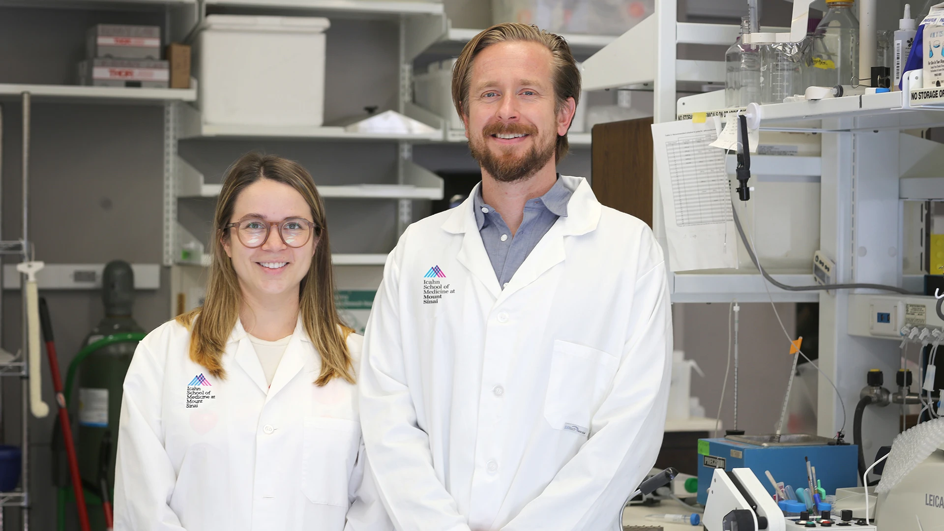 Award recipients Zoé Christenson Wick, PhD, and Zachary Pennington, PhD.