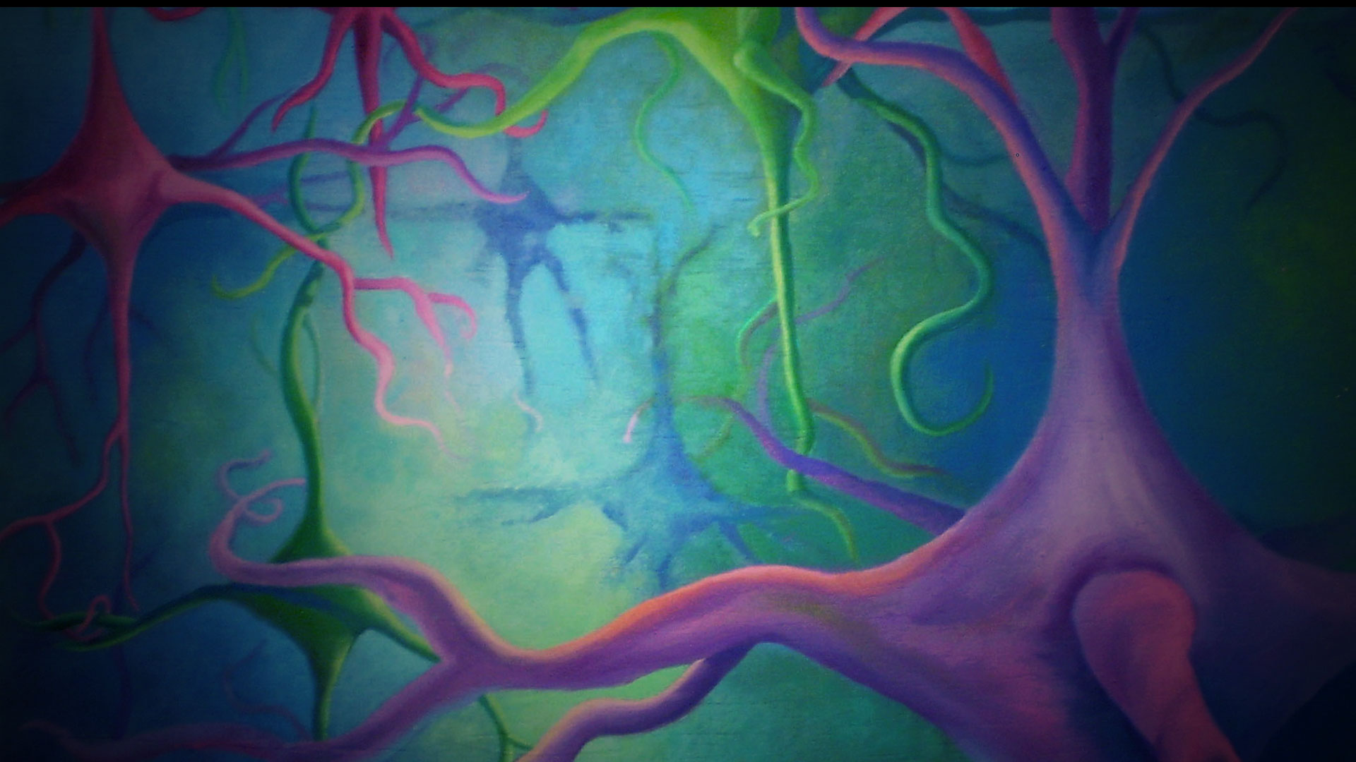 油彩画「Basement of the brain」 油彩画「Basement of the brain」