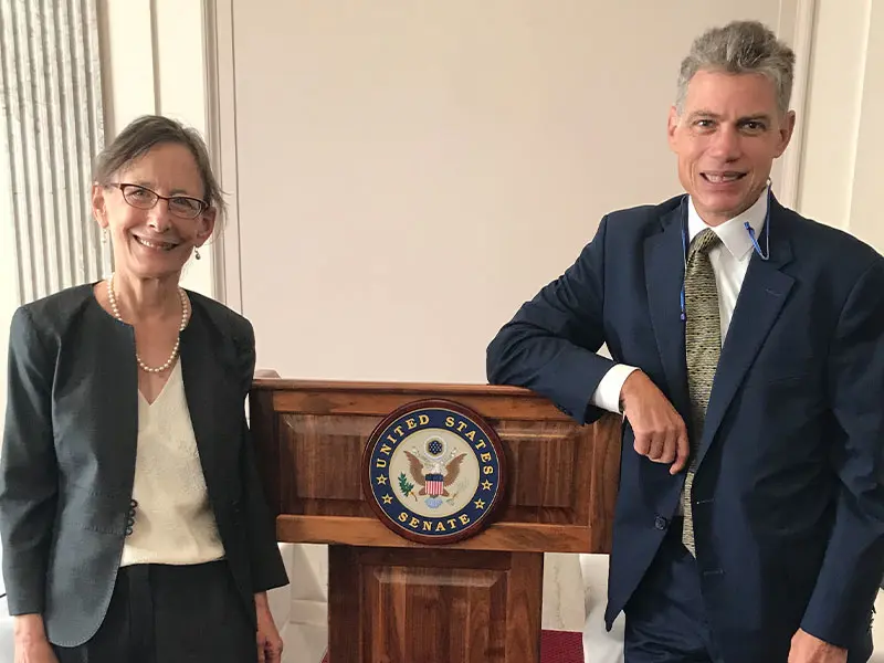 Diane Meier, MD, Director of the Center to Advance Palliative Care, and R. Sean Morrison, MD, the Ellen and Howard C. Katz Professor and Chair of the Brookdale Department of Geriatrics and Palliative Medicine, helped to educate legislators in Washington on research and changing health policy. 