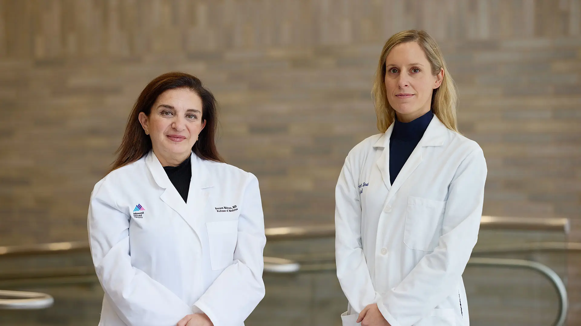 Roxana Mehran, MD, left, founding Director of the Women's Heart and Vascular Center, with Birgit Vogel, MD.