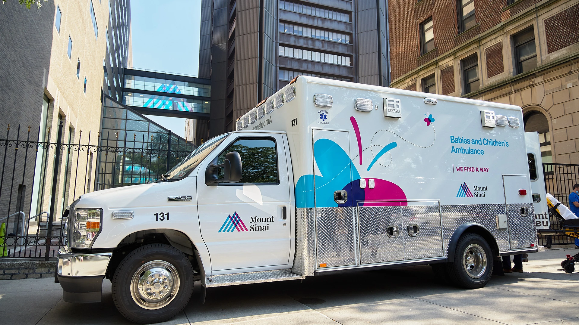 Mount Sinai Kravis Children’s Hospital’s specialized pediatric ambulance is designed for neonatal and pediatric critical care transport. 