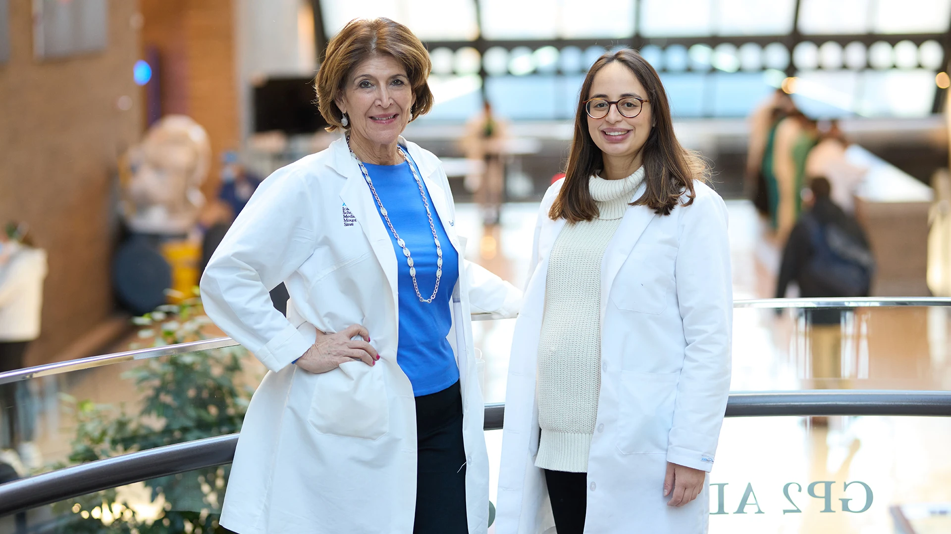 Alice C. Levine, MD, left, with Endocrine Fellow Eva Alba, MD. 