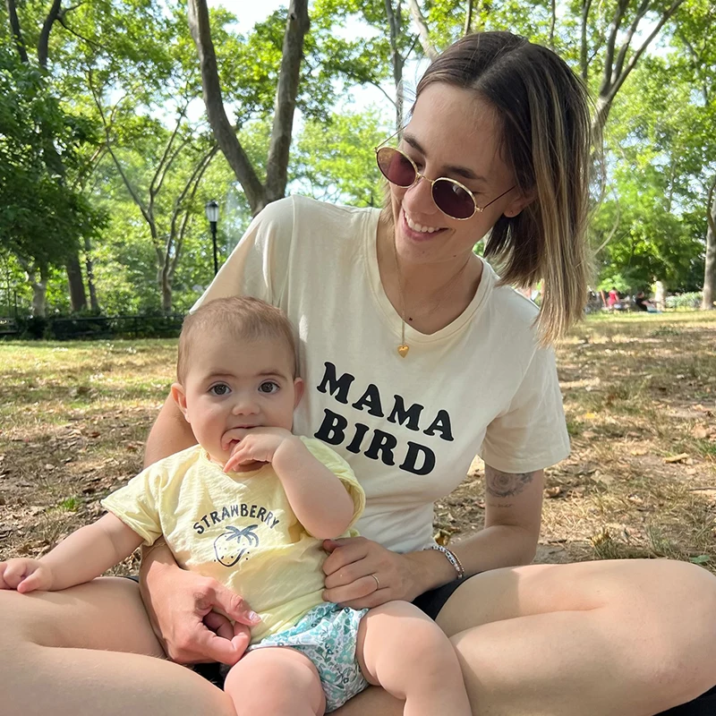 Chloe Acerra with her second-born daughter, Ruby.