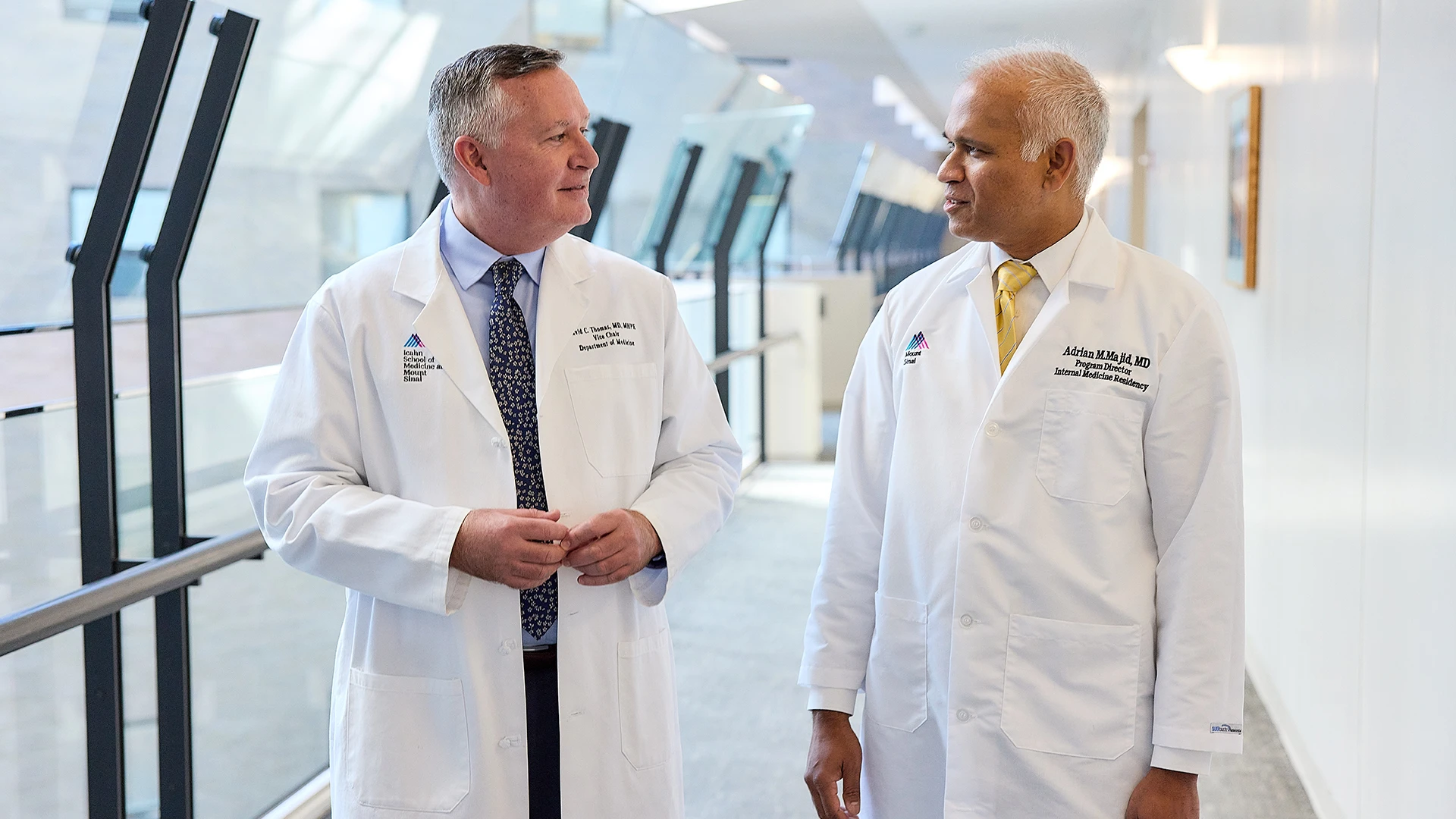 David C. Thomas, MD, MPHE, and new Program Director Adrian Majid, MD, lead one of the most competitive internal medicine residency programs in the United States.