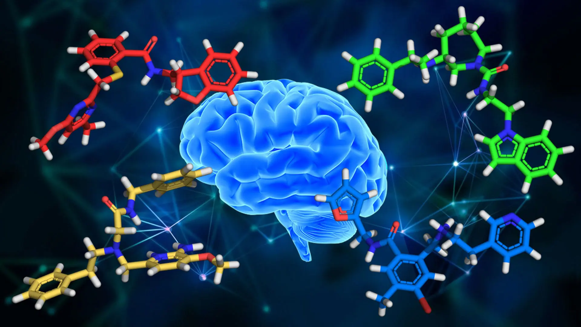 Artistic representation of artificial intelligence-enabled central nervous system drug discovery efforts. Credit: Marta Filizola, PhD