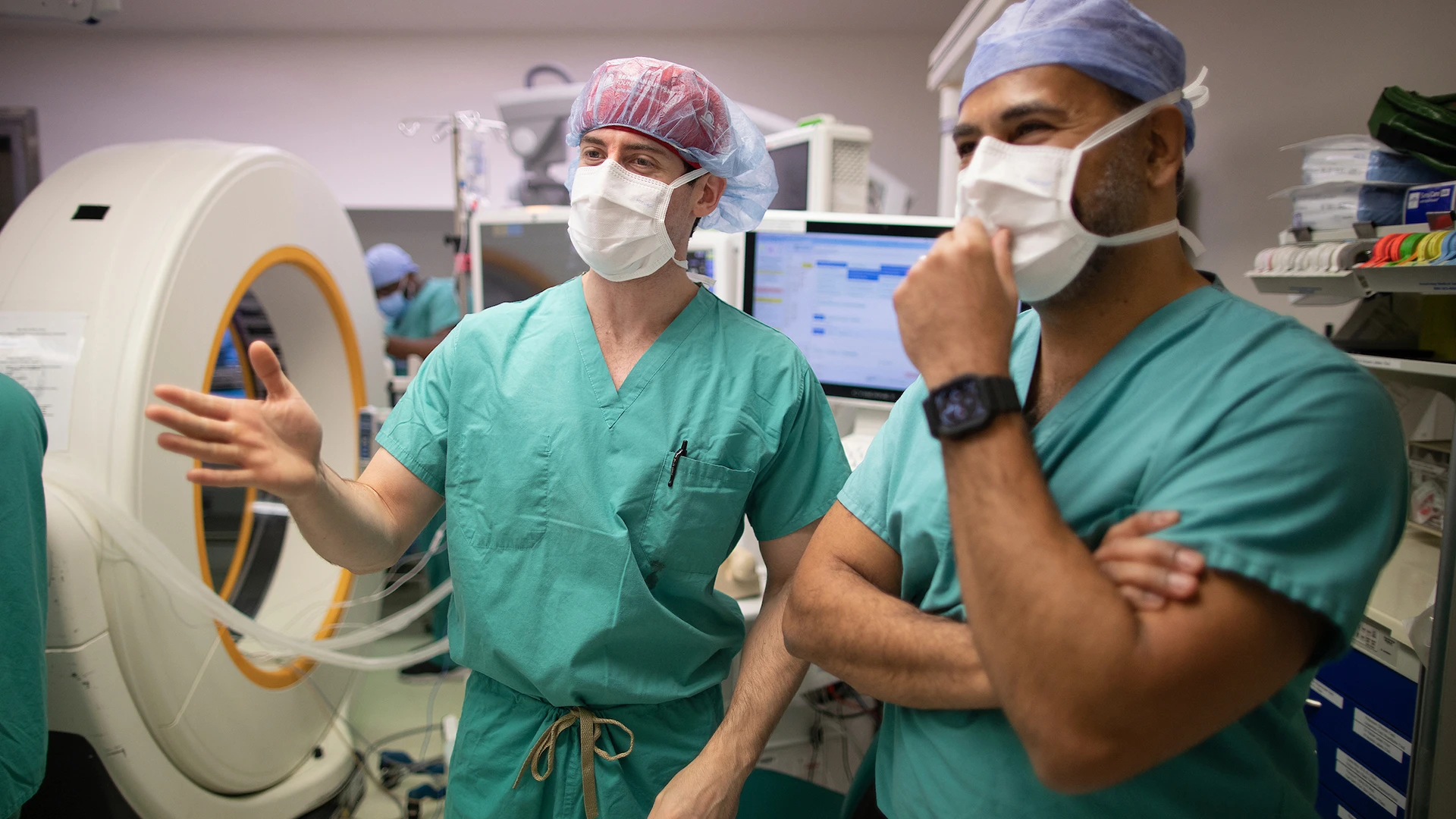 Alexander Schüpper, MD, left, with Raj K. Shrivastava, MD