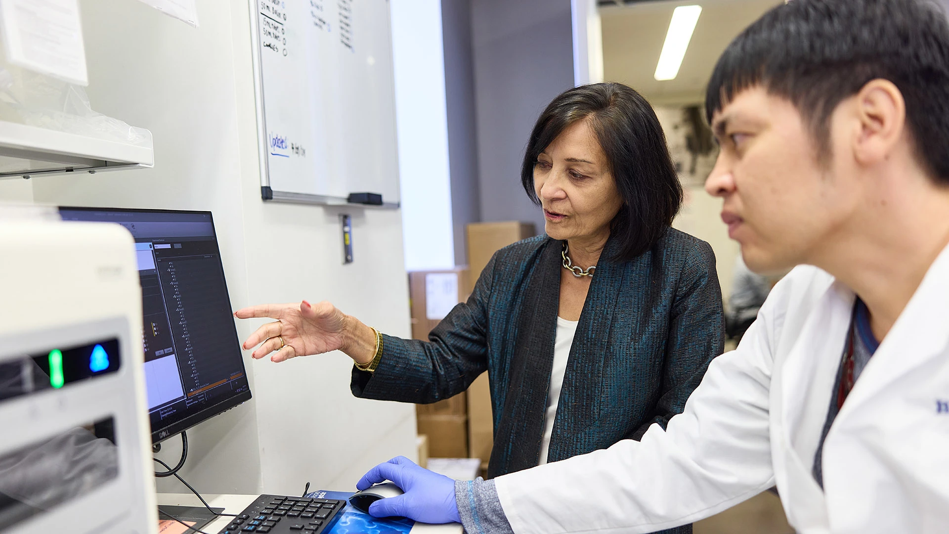Dr. Bhardwaj (left), Kazuki Sone, PhD (right), and a team of researchers at the Icahn School of Medicine, are currently running trials of PGV001 in prostate cancer and glioblastoma. There are opportunities for combining the cancer vaccine with other interventions, including with fibroblast growth factor receptor (FGFR) inhibitors for bladder cancer, or with cytokine immune modulators for hematologic cancers.