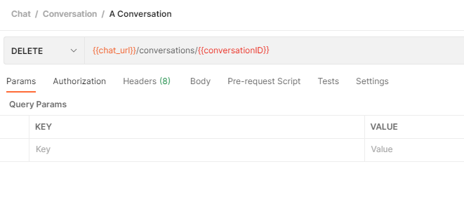 Postman - Delete Convo