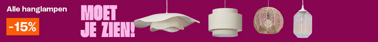 Hanglampen 15% korting