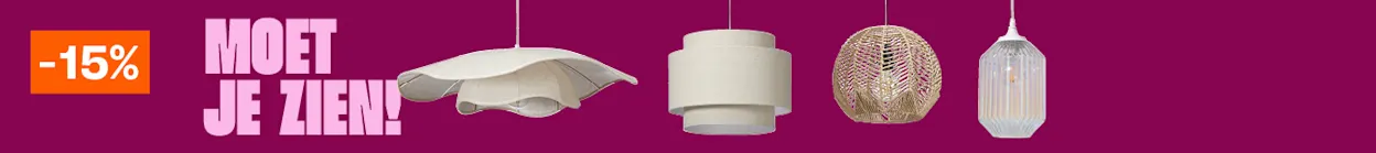 Hanglampen 15% korting