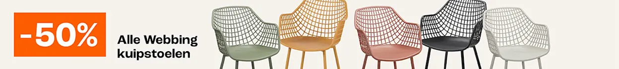 Alle webbing kuipstoelen -50%