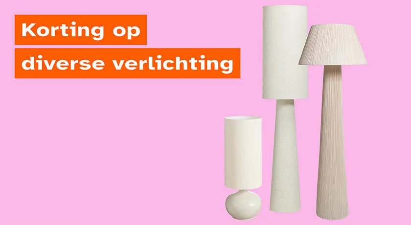 Korting op diverse verlichting