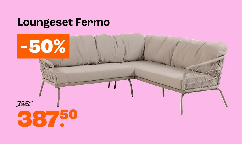 Loungeset Fermo nu met 50% korting