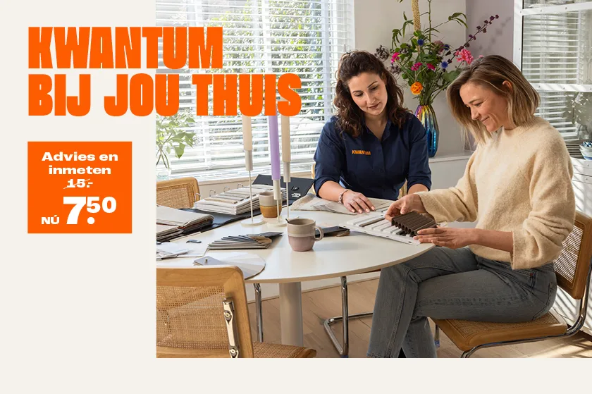 Kwantum bij jou thuis raam voor 7.50