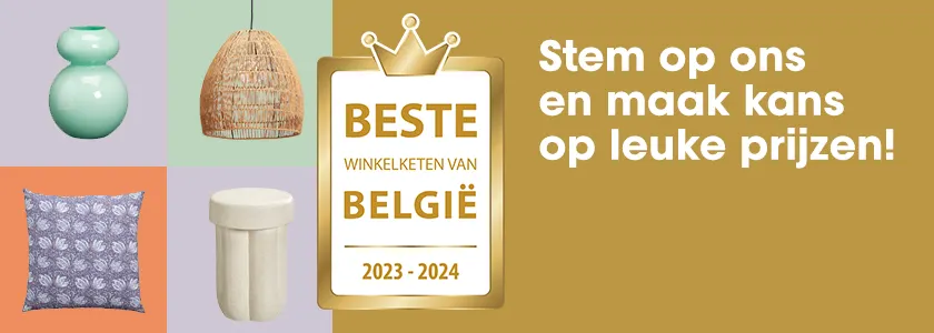 Beste winkelketen van België, stem op ons, win leuke prijzen