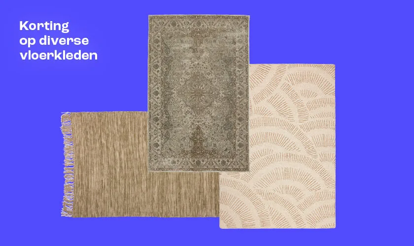 Korting op diverse vloerkleden 