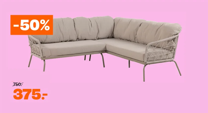 Loungeset Fermo van €750,- voor €375,-