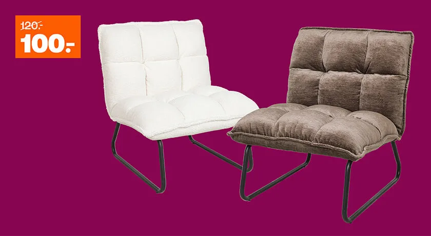 Fauteuil Isola van 119 voor 100
