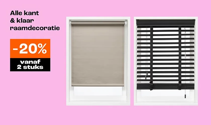 Banner - W29-30 - Acties - K&K raamdecoratie - NL & BE