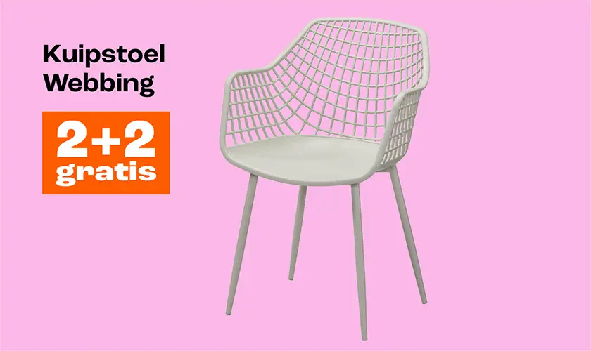 Webbing 2+2 gratis