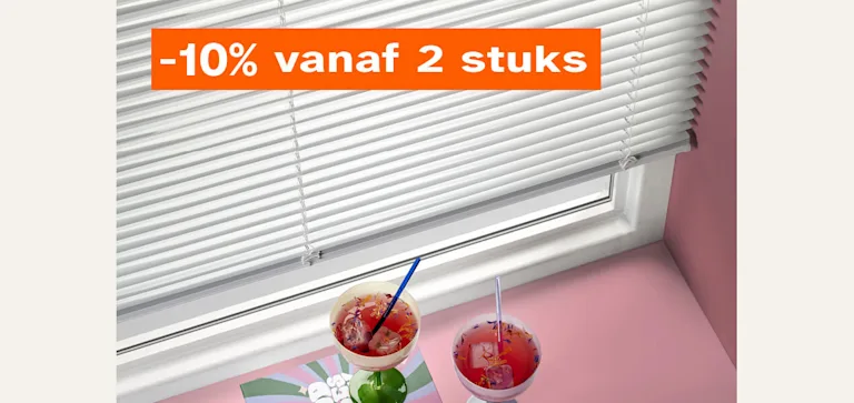 Aluminium jaloezieën op maat gemaakt vanaf 2 stuks 10% korting