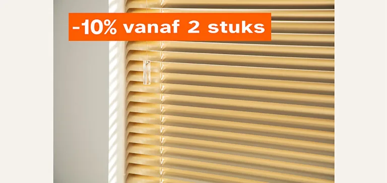 Alle aluminium jaloezieën op maat gemaakt 10% korting vanaf 2 stuks