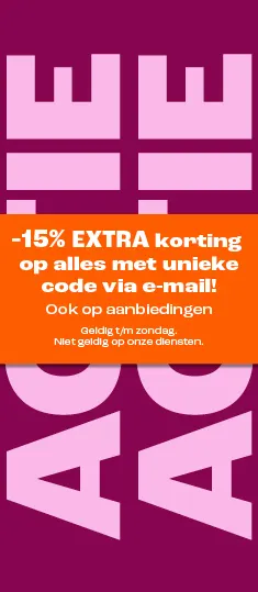 PLP banner - 15% korting op alles - week 32 - BE