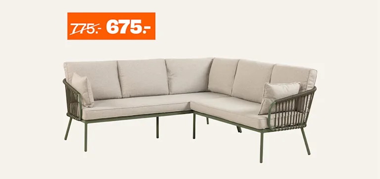 Loungeset Alba van €775,- voor €675,- + gratis bezorging