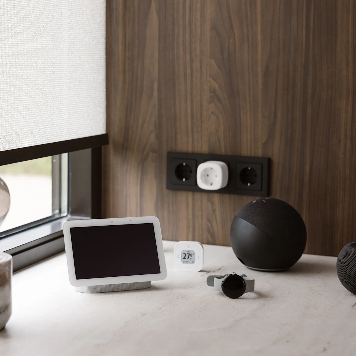 Elektrische raambekleding werkt met smart home platformen