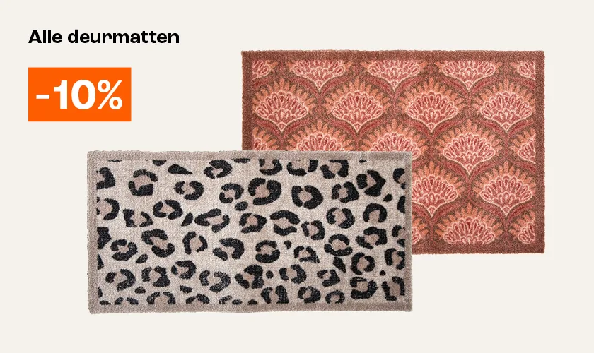 Alle deurmatten 10% korting