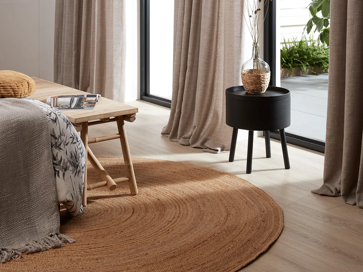 Vloerkleed in de slaapkamer