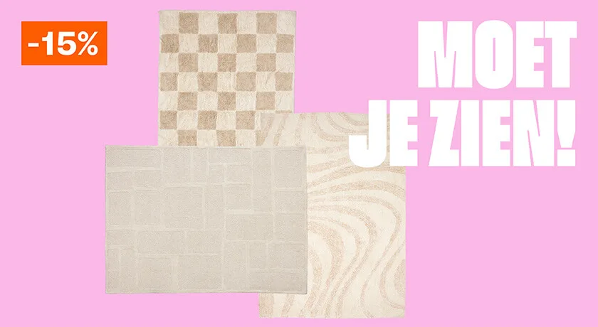 Diverse vloerkleden 15% korting