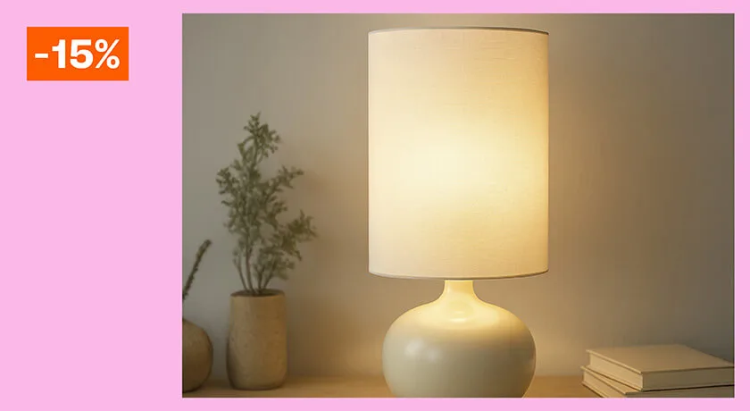 Alle tafel- bureaulampen 15% korting