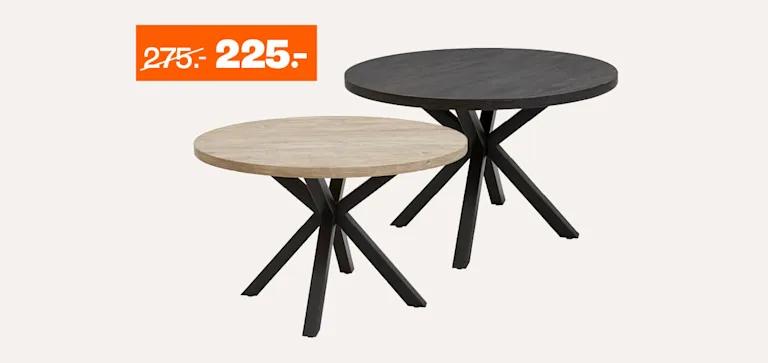 Eettafel Bressano van €275,- voor €225,-