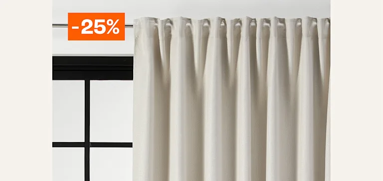 Kant en klaar gordijnen Anton, Valerie, Milan, Hestia en Ziva 25% korting
