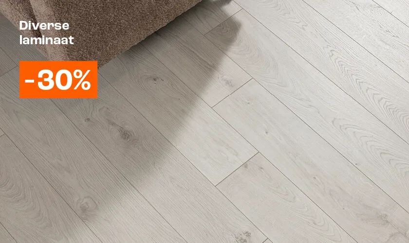 30% korting op diverse laminaat