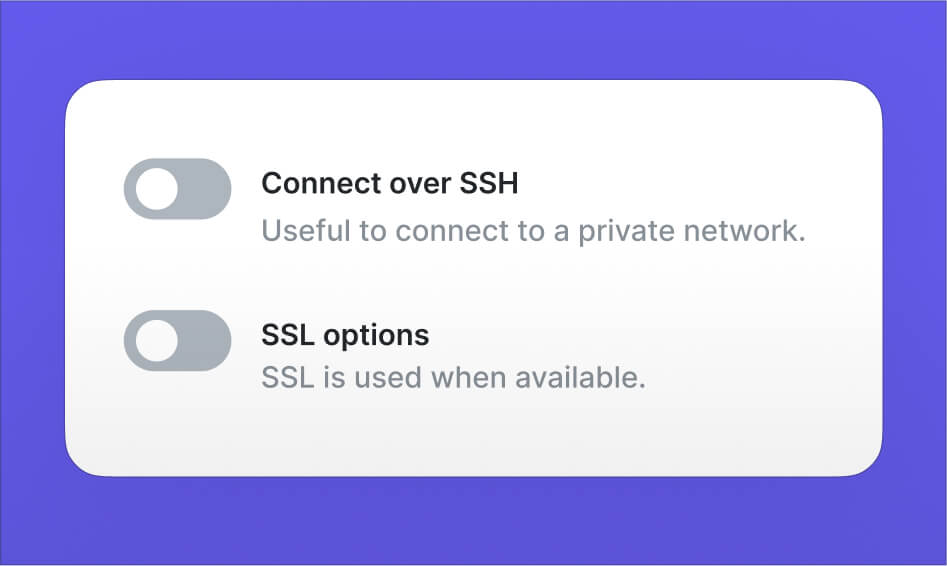 PopSQL SSH tunnels and SSL settings