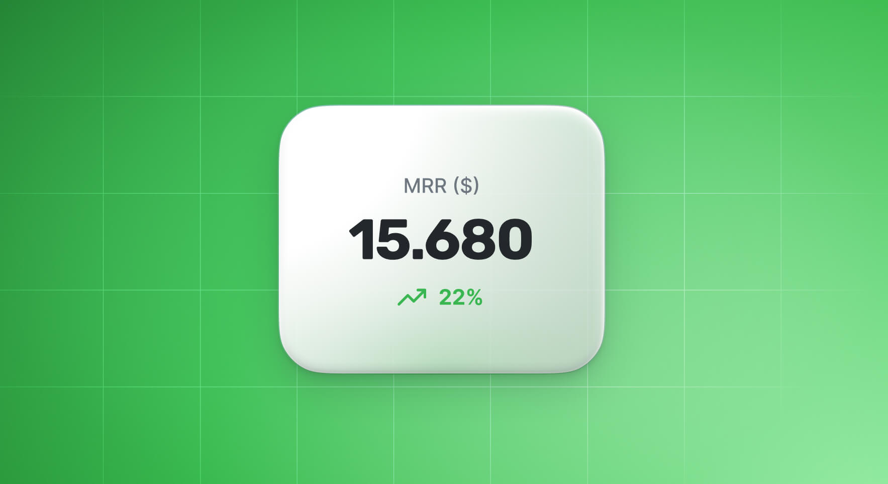 Monthly recurring revenue chart