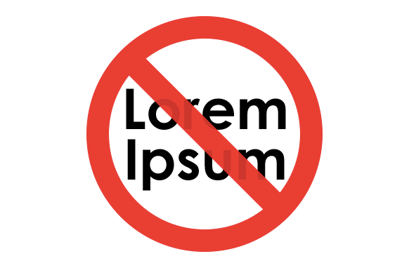 No-Lorem-Ipsum