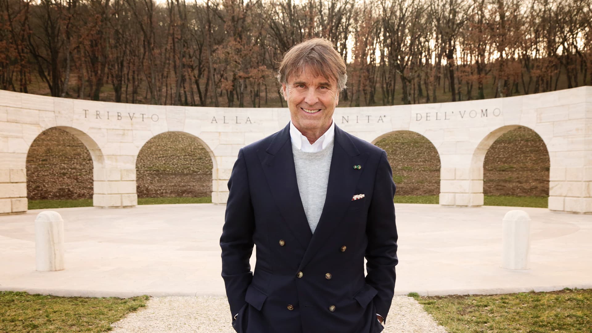 美品「BRUNELLO CUCINELLI」最高級コットン ポロ イタリア製　L Brunello Cucinelli 長袖メランジ リネンコットン ポロシャツ