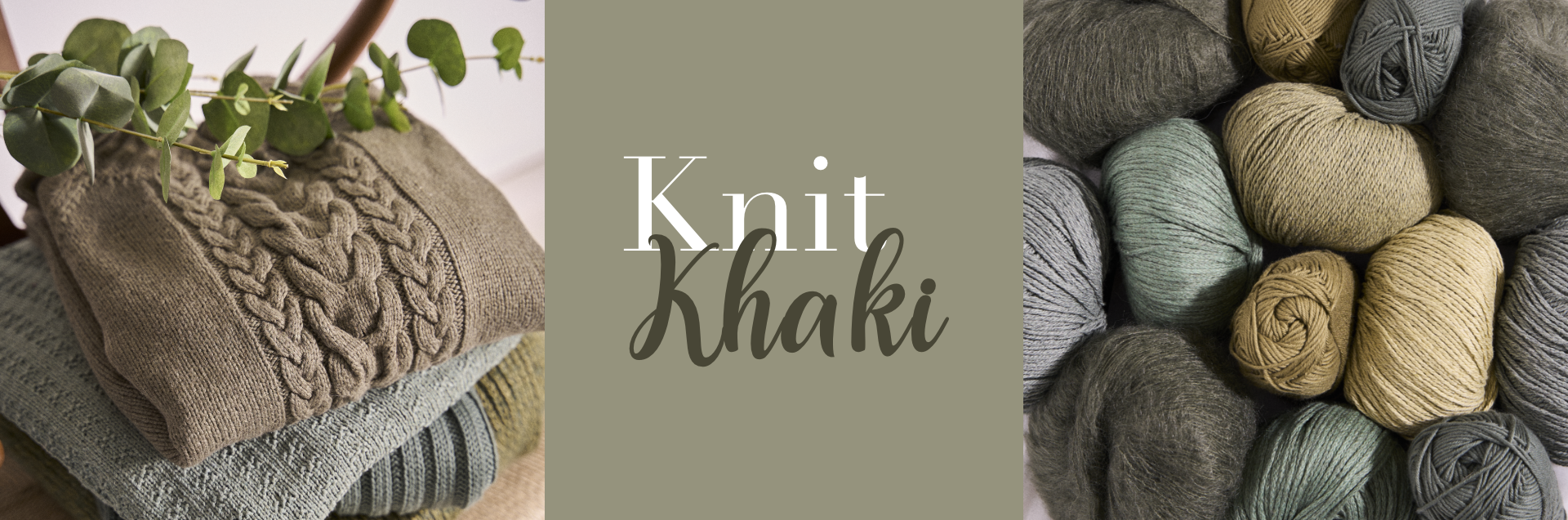 Knit Khaki Hero Banner