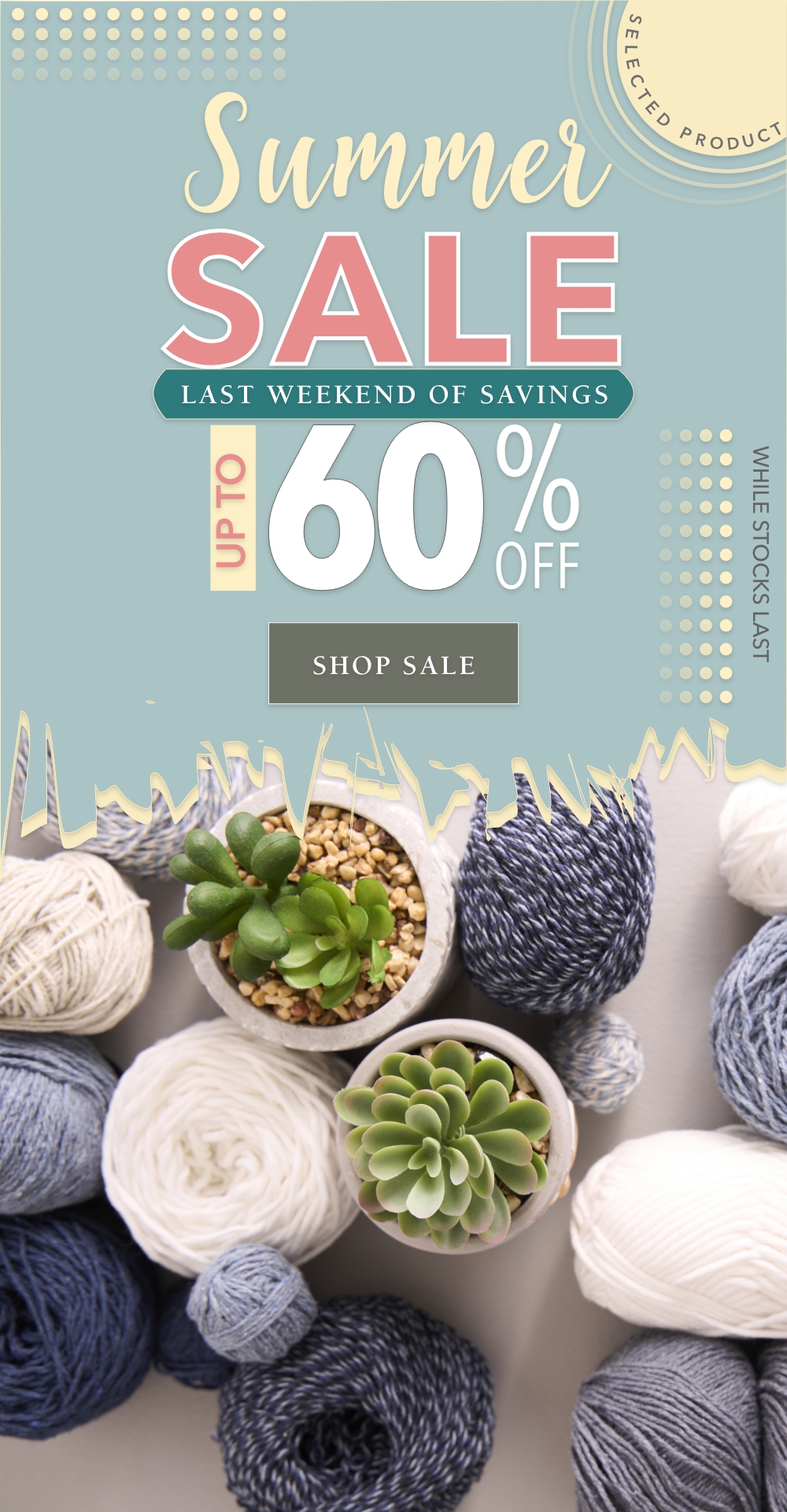 Knitrowan Summer Sale New+Further Reductions HP Banner MOBILE